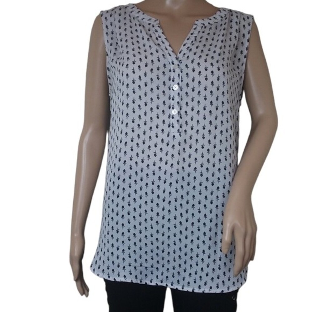 Lila Rose Button Front Tank Top longline